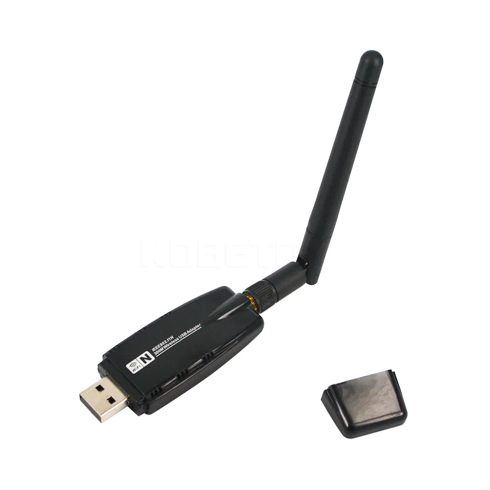 300Mbps Wireless USB WiFi Adapter 2.4GHz 802.11n/g/b External Network Card with Antenna Networking Wi-Fi Repeater Router