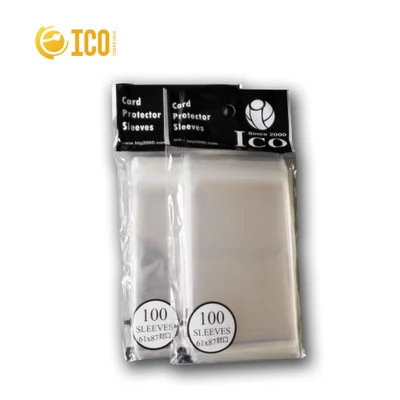 

61x88mm Card Sleeves with sticker clear sealed Cards Protector Barrie for Yu-Gi-Oh yu gi oh small size board game OCG sleeve