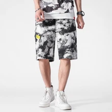 Западный Ново под открытым небом камуфляж стильный Для мужчин грузов короткие штаны хип-хоп летом мужской эластичный пояс Рубашки домашние свободные Мужские Шорты для купания