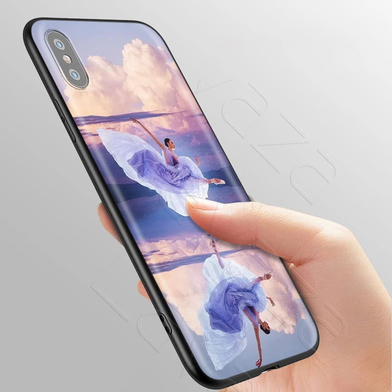 Lavaza девочка танец балет балерина тапочки чехол для iPhone 11 Pro XS Max XR X 8 7 6 6S Plus 5 5S se