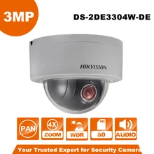 English Version Hikvision PTZ IP Camera DS-2DE3304W-DE 3MP Network Mini Dome Camera 4X Optical Zoom Support Ezviz Remote View