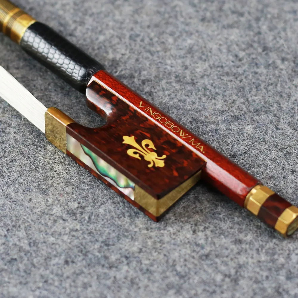 127V 4/4 Size VIOLIN BOW Hybrid Carbon Fiber Pernambuco Skin Stick Snakewood Frog Violin Parts Accessories