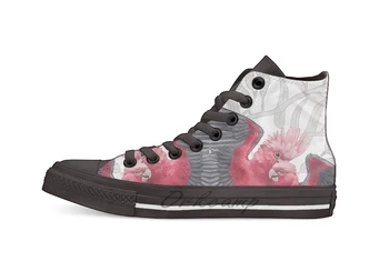 

Galah Cockatoos on Eucalyptus tree. Design breathable Casual High Top lace-up Canvas shoes sneakers For Drop shipping