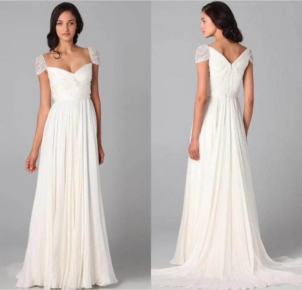 white cap sleeve dress