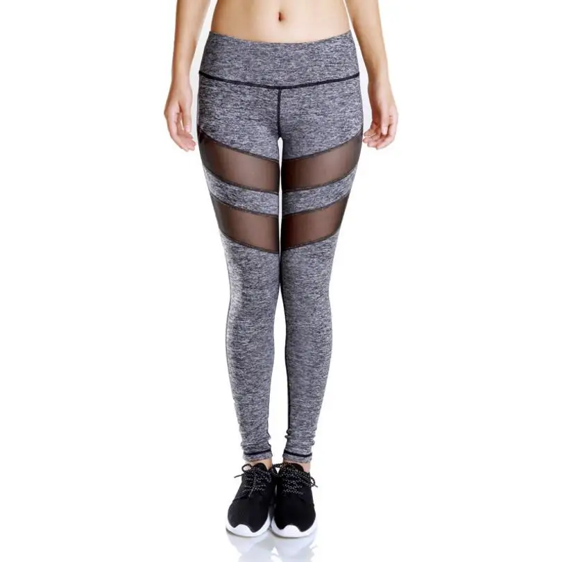 CKAHSBI Women Yoga Pants Running Tights Mesh Yoga leggings Fitness