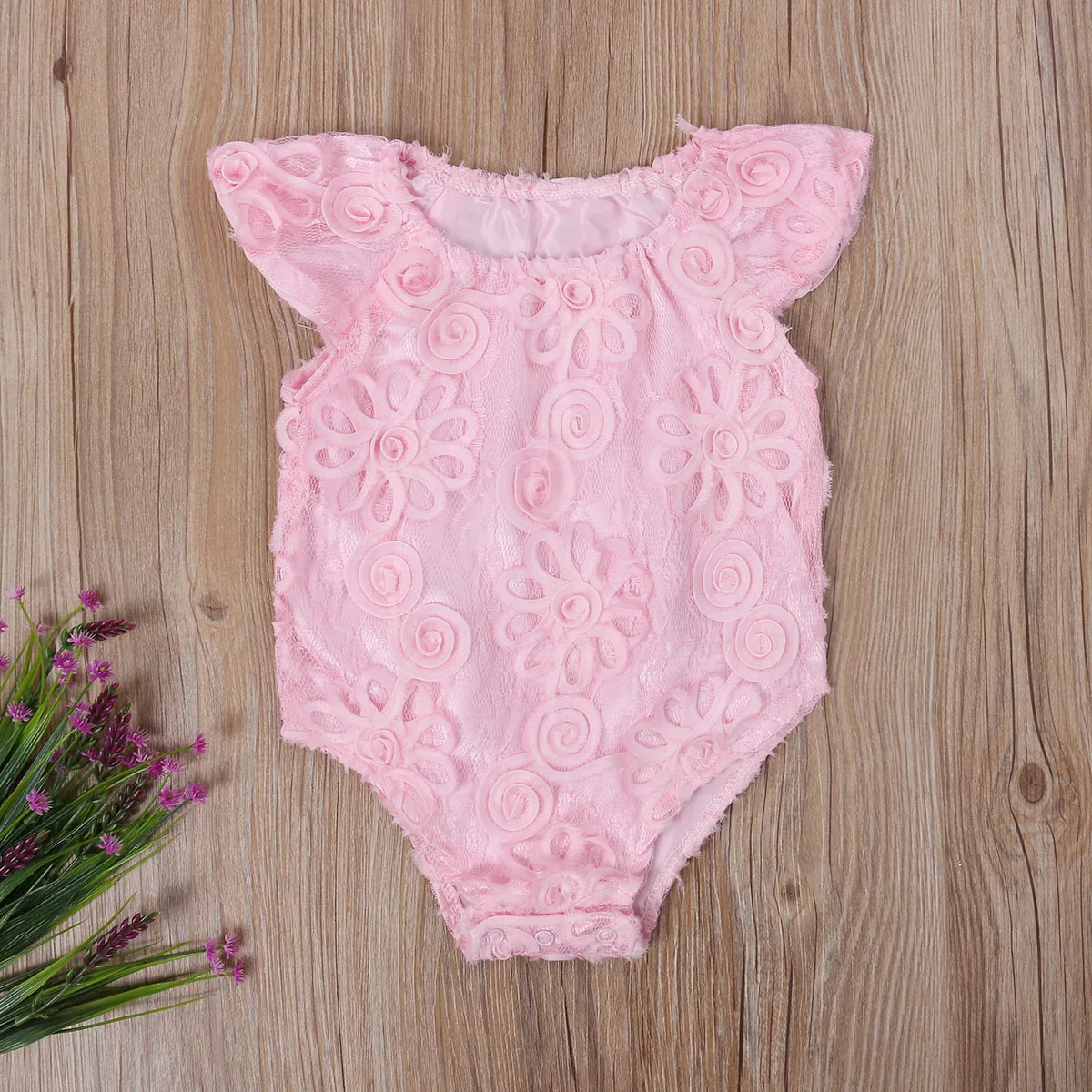 Buy Newborn Baby Girl Lace Romper Clothes Cute Ruffles