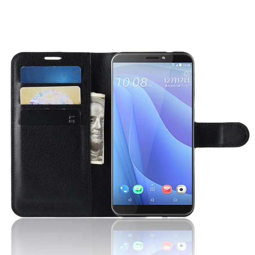 Для htc Desire 12 S чехол htc Desire 12 S Чехол Флип Роскошный чехол для телефона из искусственной кожи для htc Desire 12 S Desire12 s чехол задняя крышка Couq