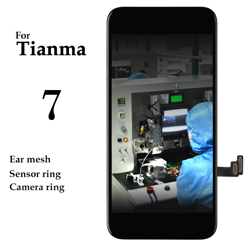 

10pcs Mobile Phone Replacement Touch Screen For iPhone 7 LCD Display Digitizer Assembly No Dead Pixel Pantalla + Camera Holder