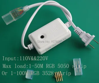 

SMD 5050 LED strip RGB controller + LED Ribbon End cap + led flexible strip pin +led strip RGB Middle plug + Free Shipping