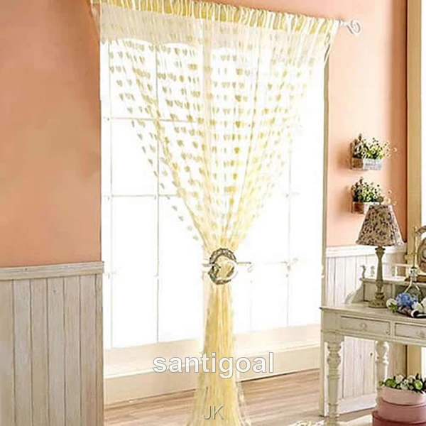Nette Herz Linie Tassel String Turvorhang Fenster Raumteiler