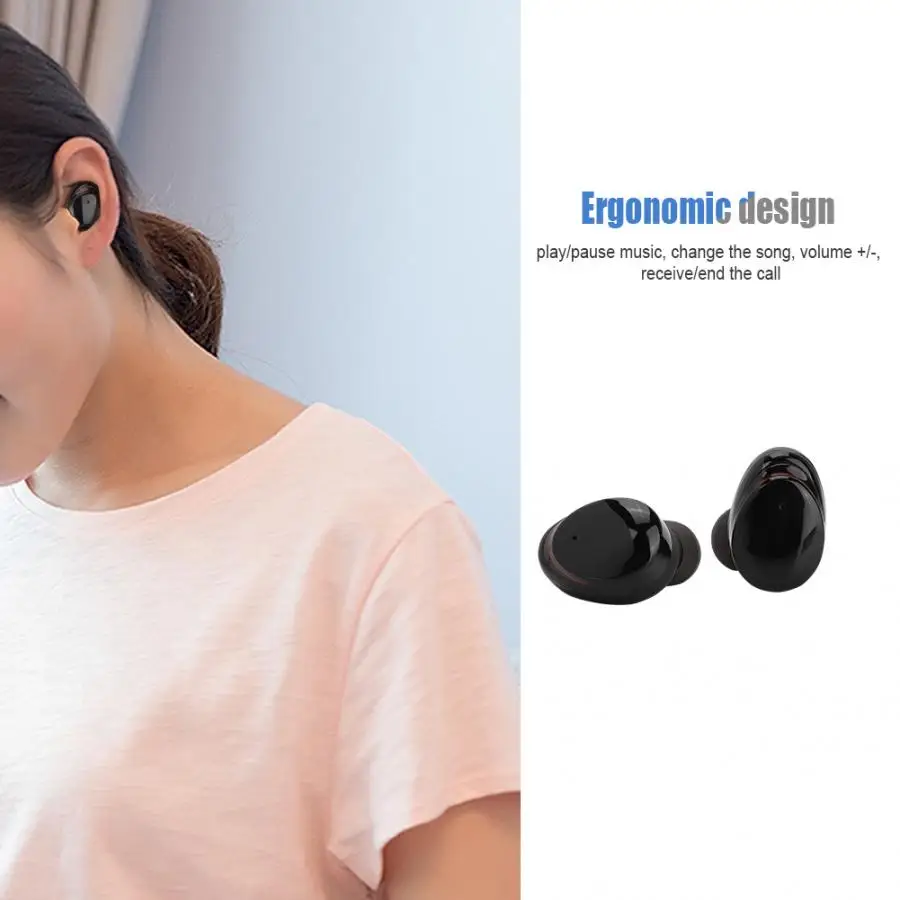 TWS-T8 Bluetooth 5,0, беспроводные наушники с сенсорным управлением, спортивные наушники для мобильного телефона, наушники с зарядным устройством