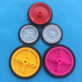 

5pcs J385Y Combination Model Car Wheel Small Belt Pulley Multi Color Model Wheel