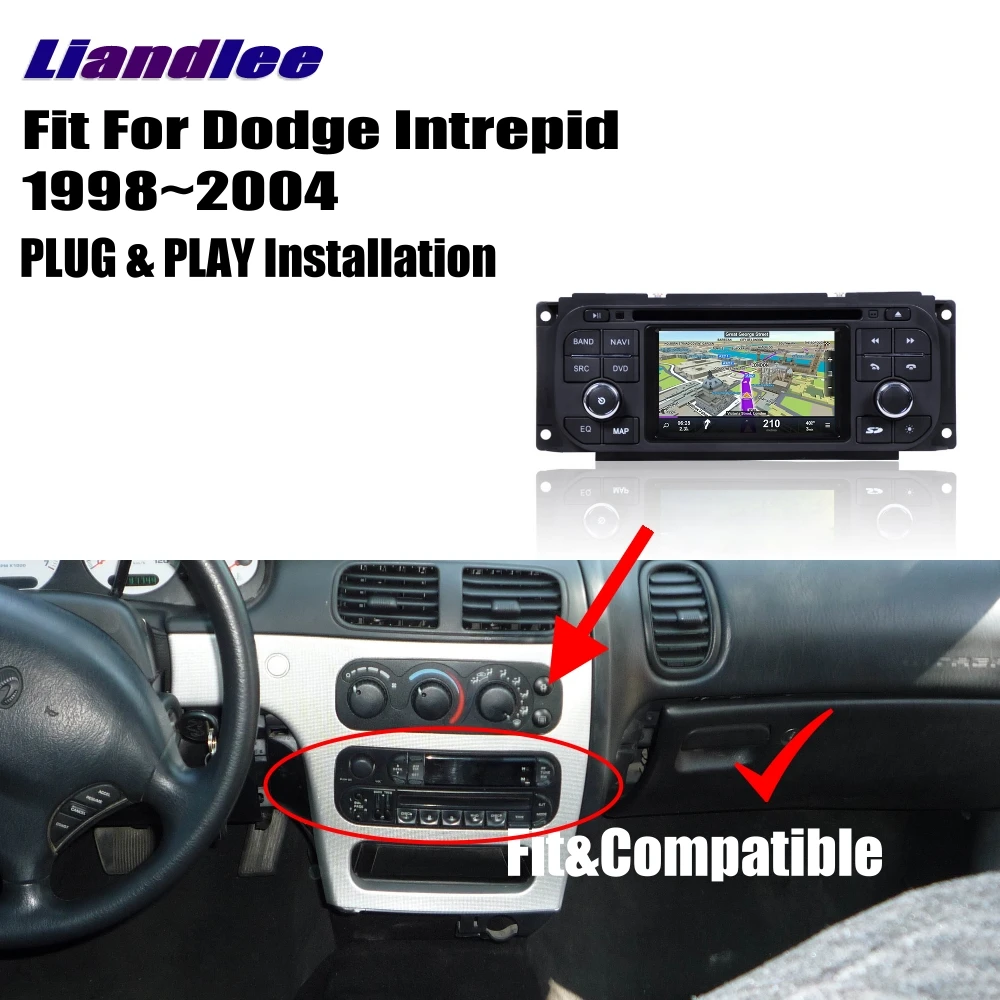 Sale Liandlee For Dodge Intrepid 1998~2004 Android Car Radio CD DVD Player GPS Navi Navigation Maps Camera OBD TV Screen 3