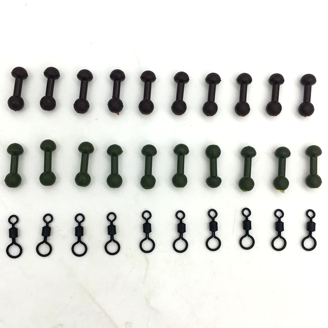 30Pcs*Carp fishing Chod Safety Bead Soft Rubber Bead Release Rig