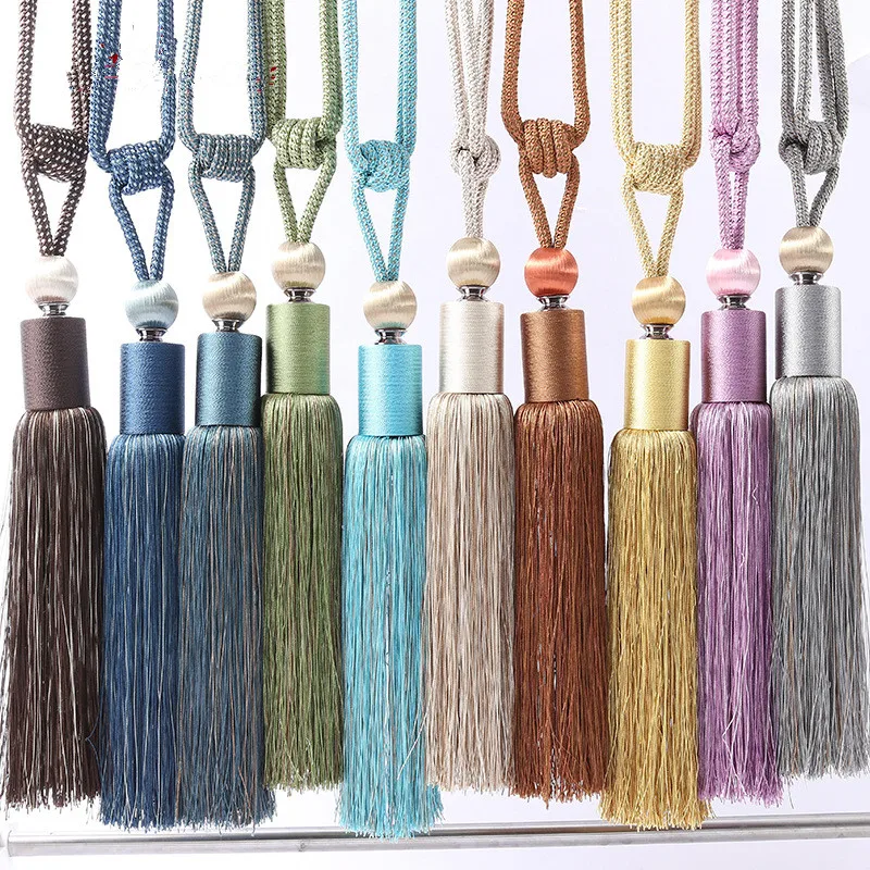 Europe 2pcs Curtain Tassel Brush Tower Straps Tiebacks Hanging Bind