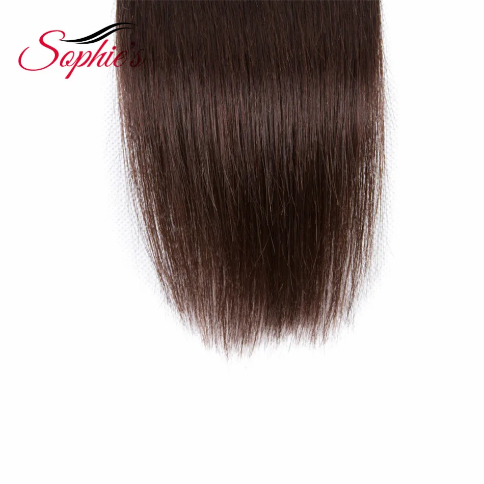 Sophie's Pre-colored Ombre Hair Brazilian Human Straight Hair Weaves 4 Bundles #2 Color Non-Remy Hair Extensions Sophie's Pre-colored Ombre Hair Brazilian Human Straight Hair Weaves 4 Bundles #2 Color Non-Remy Hair Extensions