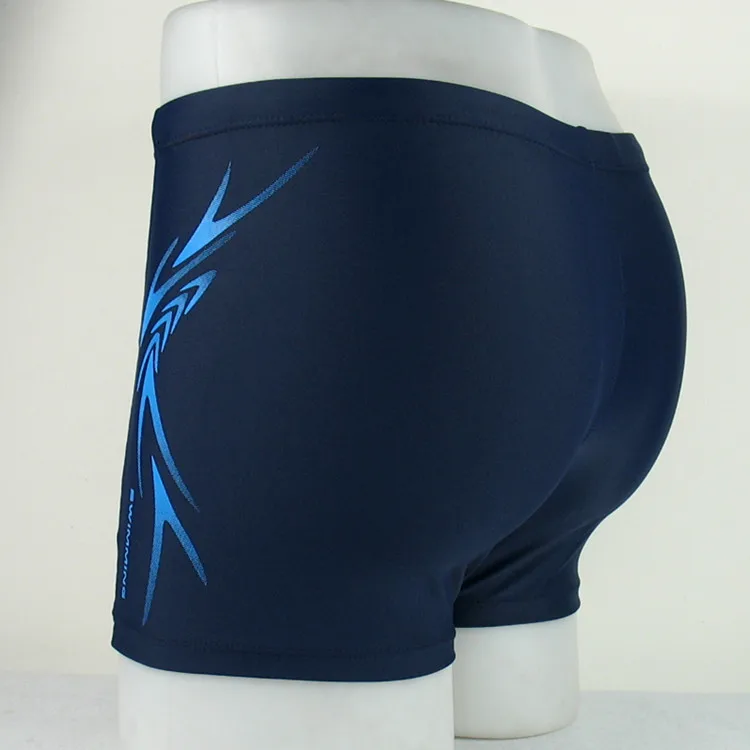 Mens Swimwear Swimming Boxer Shorts Trunks Male Swimsuits Sports Swim Briefs Surf Board Shorts Plus Size