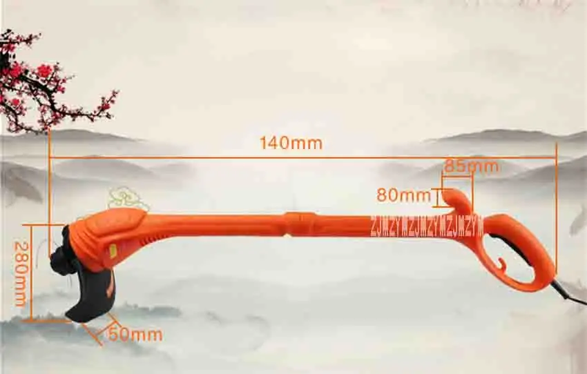 ZJMZYM новая RI-WT-0350-EXP, электрическая газонокосилка, портативные садовые инструменты для обрезки во дворе, триммер для травы, 350 Вт, 220 В-50 Гц, 11000 об/мин