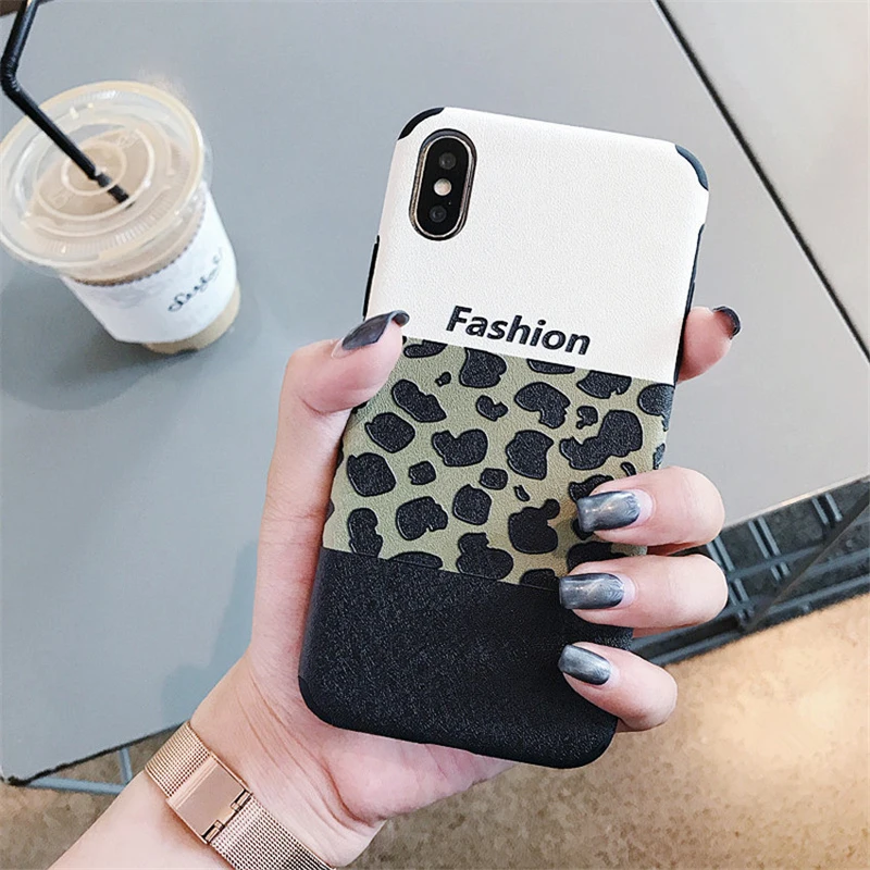 Cool Fashion Leopard Print Phone Case for iPhone XS MAX/XS/XR/X/8 plus