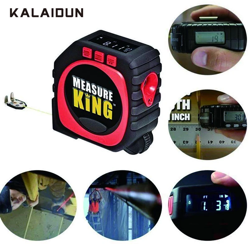 

KALAIDUN Laser Rangefinder Digital Tape Multifunctional 3-in-1 Measuring Tool Laser Range Finder LCD Digital Display