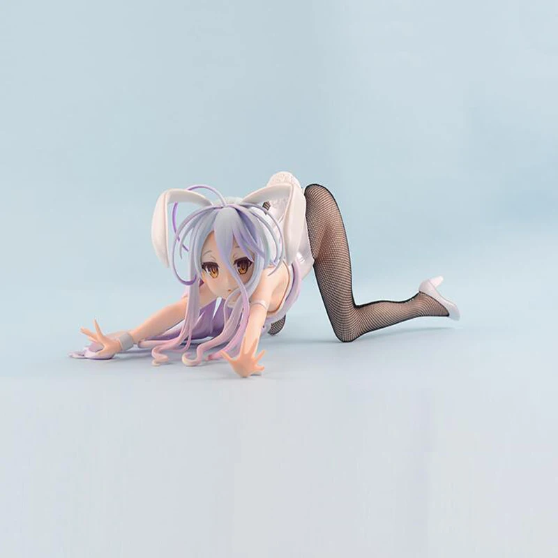 

Rabbit Girl version No game no life anime sexy girl Shiro model figure 1/4 scale action collection toy gift with box Y7846
