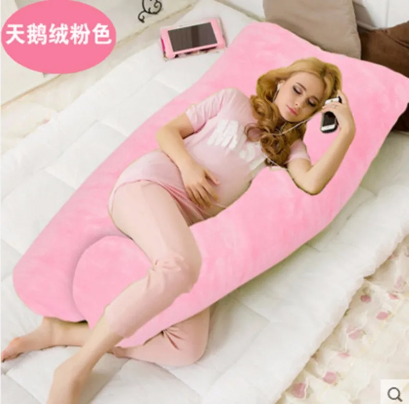 Murah Nyaman U Bentuk Tubuh Bantal Kehamilan Bersalin Beludru Bantal