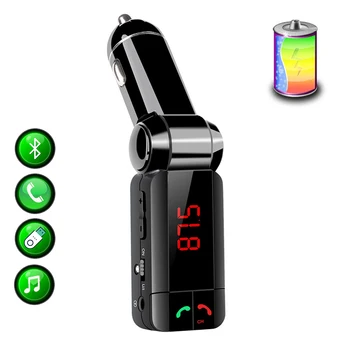 

Bluetooth car adapter FM transmitter-Hands free Call Car charger Wireless Bluetooth FM Transmitter Radio Receiver&Mp3 music Udis