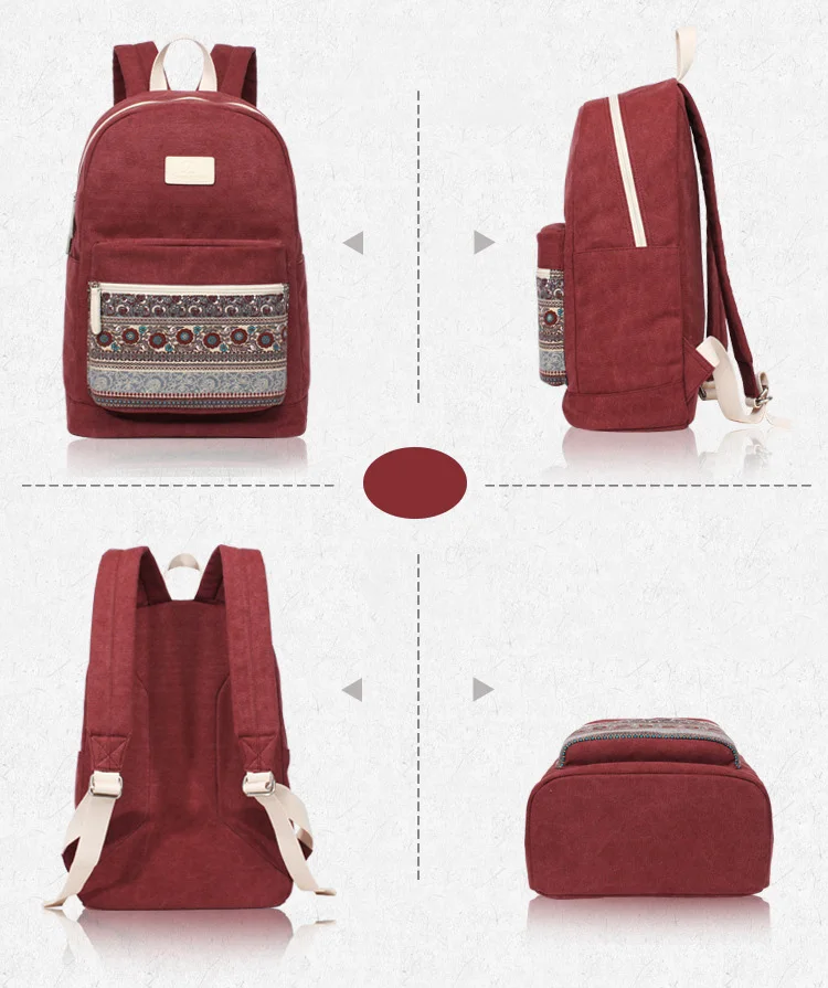Одежда высшего качества холст для женщин рюкзак повседневное колледж женский Ретро Стильный ежедневно рюкзаки для ноутбука для