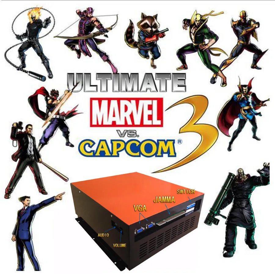 Pandora box arcade fighting game Ultimate Marvel vs Capcom 3 ps3 games video game arcade kit for coin acceptor arcade machine