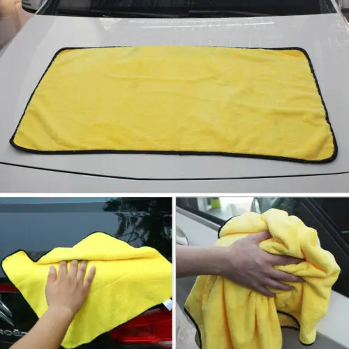 

Large Size Car Absorbent Wash Microfiber Towel Cleaning Drying Cloth Super Soft Thick Ultra 60CM