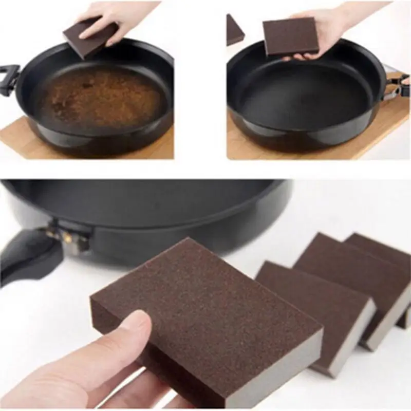 

ZhangJi Magic Sponge Nano Emery Sponge Kitchen Pot Rust Clean Brush Erasee multifunctional divisible Sponge Cleaner 100*70*20mm