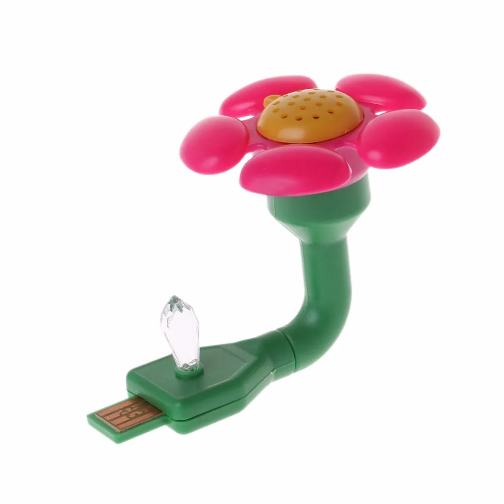 Free_on порт able эфирное масло диффузор в форме цветка USB освежитель воздуха офис