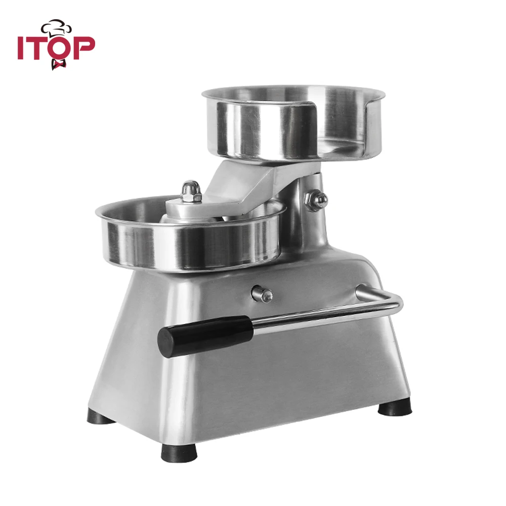 

ITOP 150mm Burger Patty Maker Hamburger Press Forming Machine Round Meat Press Food Processors With 500pcs Oil Absorbing APaper