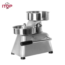 ITOP 150mm Burger Patty Maker Hamburger Press Forming Machine Round Meat Press Food Processors With 500pcs Oil Absorbing APaper