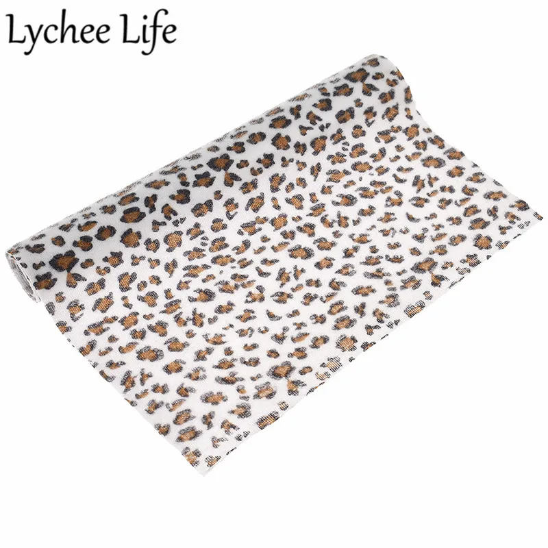 Lychee Life A4 вельвет с леопардовым принтом ткань красочные 29x21 см Ткань DIY ручной работы швейная одежда текстиль поставки