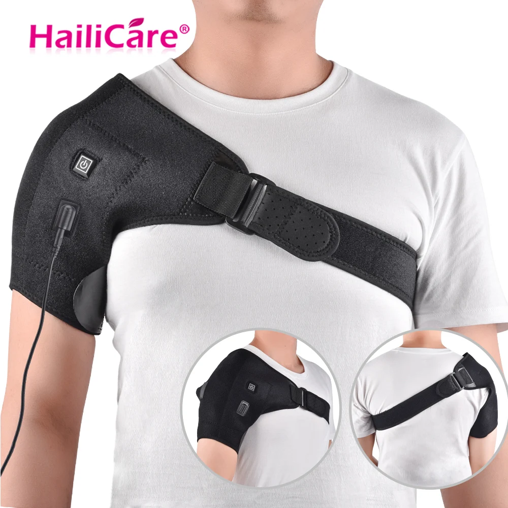 Heat Therapy Shoulder Brace Adjustable Shoulder Heating Pad for Frozen