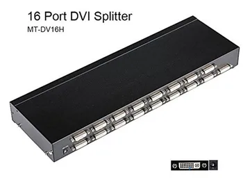 

Original 16 Port DVI Splitter 1 Input 16 Output Distributor Duplicator 1 Computer Connects 16 Monitors 1080p EDID MT-VIKI DV16H