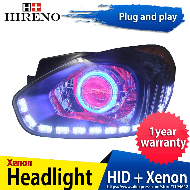 Модифицированные ксеноновые фары для Hyundai accent 2006-2010 автомобильные в сборе
