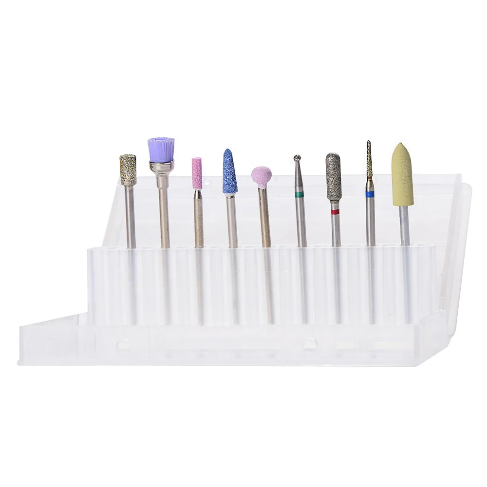 

9Pcs/Set Professional Manicure Pedicure Kit Nail Bits For Electric Nail Files Drill Machine 3/32" Polishing Nail Art Tools T20