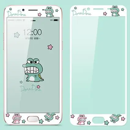 

For iphone 7 plus 7plus 6 6s plus iPhone6 Tempered Glass Front Screen Protector Film Colorful 3D Kawaii Cat Cute Cartoon