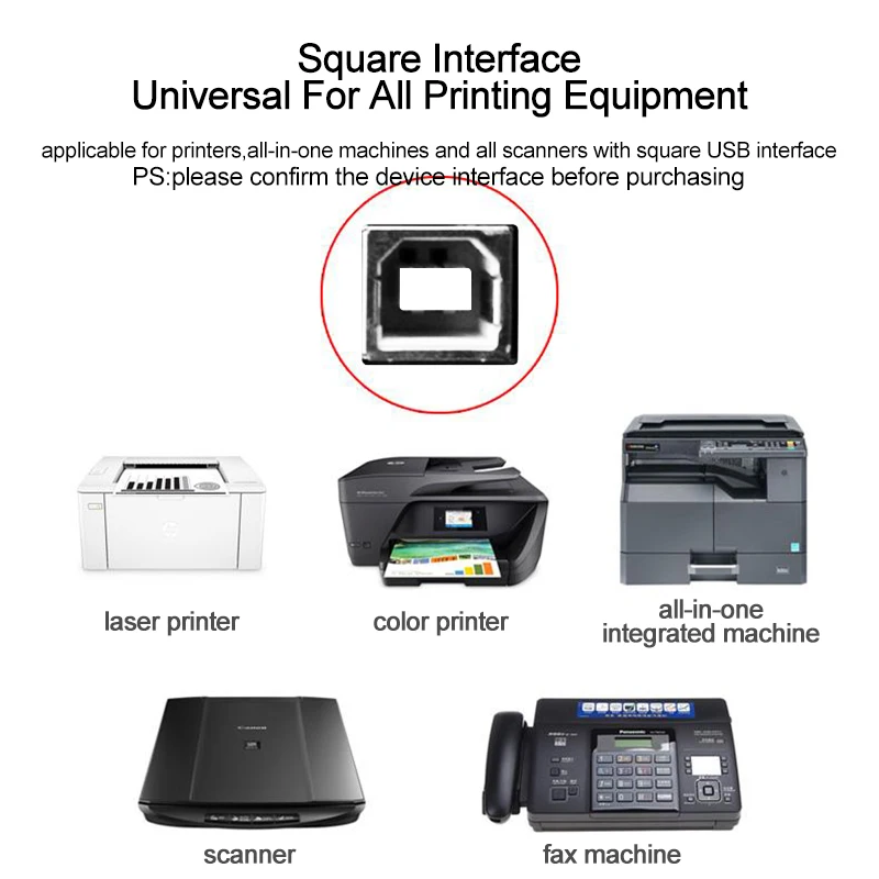 PHOMAX USB 2,0 кабель для печати usb type A to B Кабель для принтера для canon epson hp ZJiang принтер этикеток DAC USB принтер