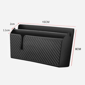 

Holder Storage box Soft plastic Black 15*8*4cm Charging case Key Organizer Container Double-layer