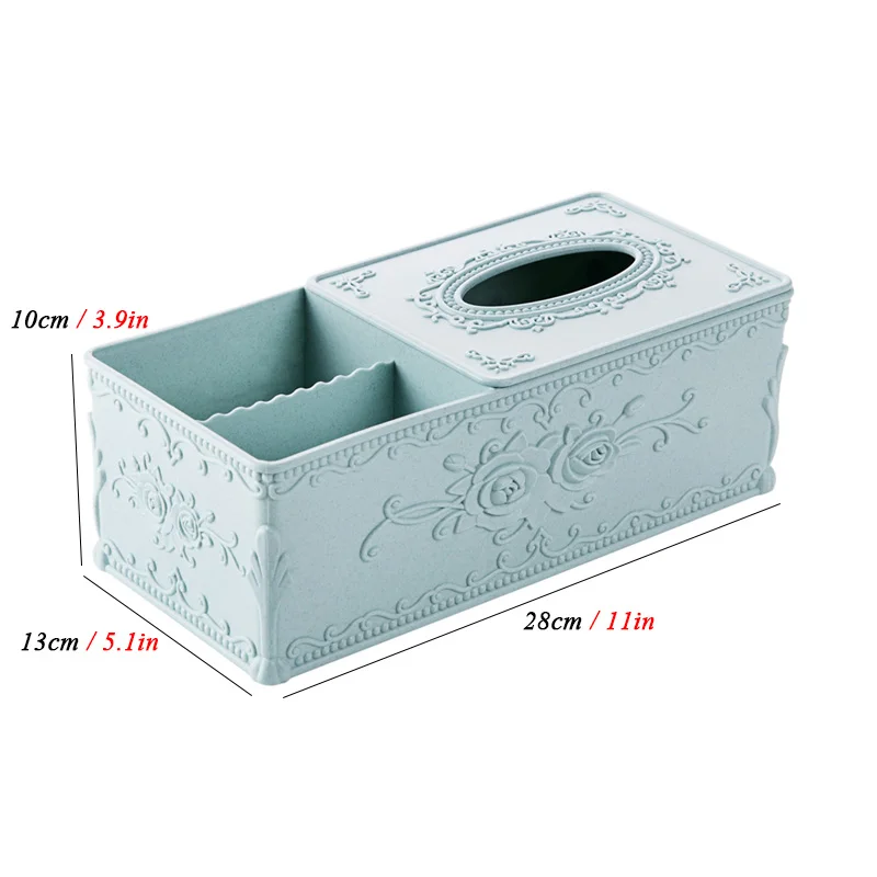 MeyJig Tissue Box Cover Home Car Desk Organizer Remote Control Holder Makeup Cosmetic Storage Box Napkin Paper Container 5