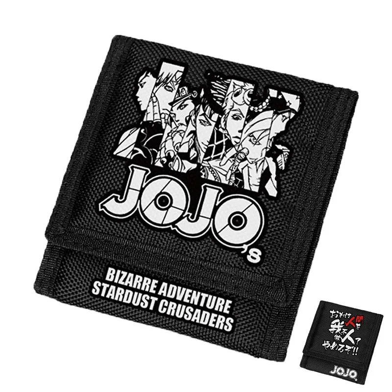 

MeanCat JOJO Bizarre Adventure Wallet Stardust Crusaders Money Purse with Coin Pocket