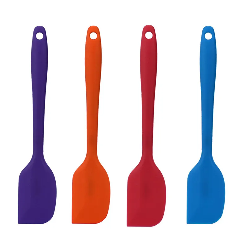 Kitchen Silicone Cream Butter Cake Spatula Mixing Batter Scraper Brush Butter Mixer Cake Brushes Baking Tool #25d19 (10)