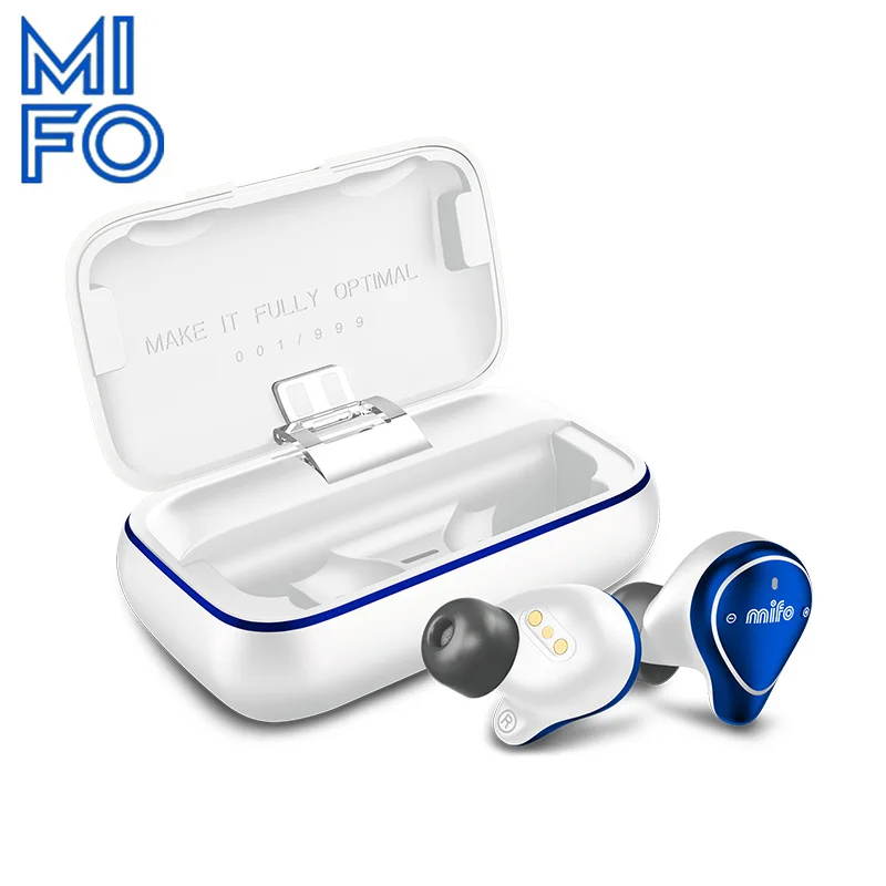 Mifo O5 Limited Bluetooth 5,0 беспроводные наушники IPX7 водонепроницаемые беспроводные наушники HiFi стерео Bluetooth наушники для телефона - Color: White