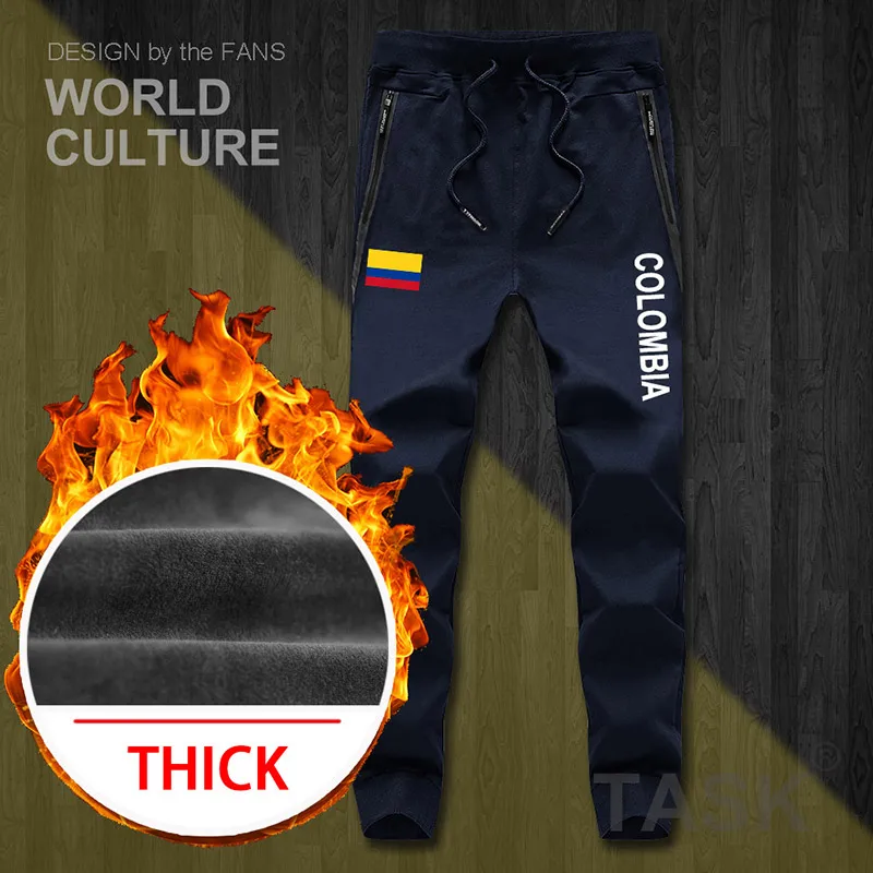 Колумбия Colombian COL CO мужские брюки для девочек джоггеры комбинезон спортивные штаны пот фитнес флис Тактический повседневное Нация Страна - Цвет: 06navy-thick