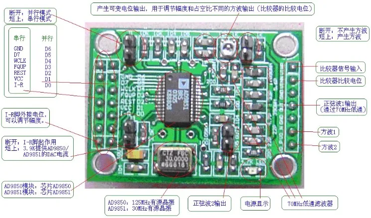 Для модуля AD9850 генератор сигналов DDS|generator signal module|generator ddsgenerator module |