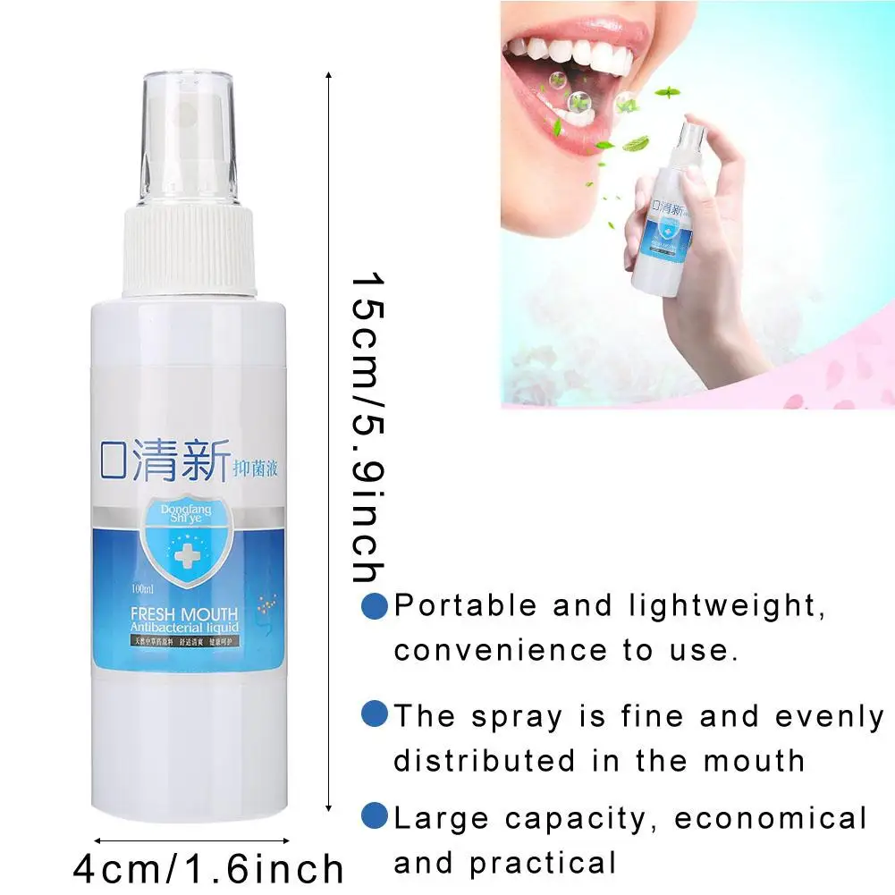 100 мл освежитель полости рта спрей оральный запах халитоза лечение спрей Освежающий уход за полостью рта спрей