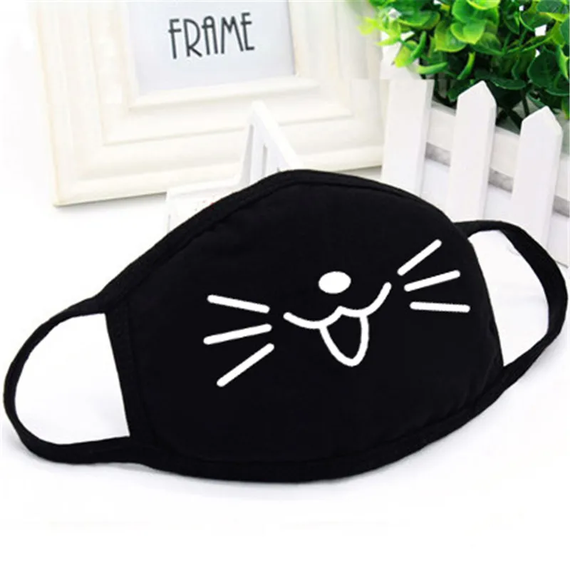 Sell Meng cat mouth ZWZCYZ, черная хлопковая маска для губ, унисекс, Подростковая маска против пыли, аниме маска, модная маска для здоровья лица и рта, 12 цветов - Цвет: Sell Meng cat mouth